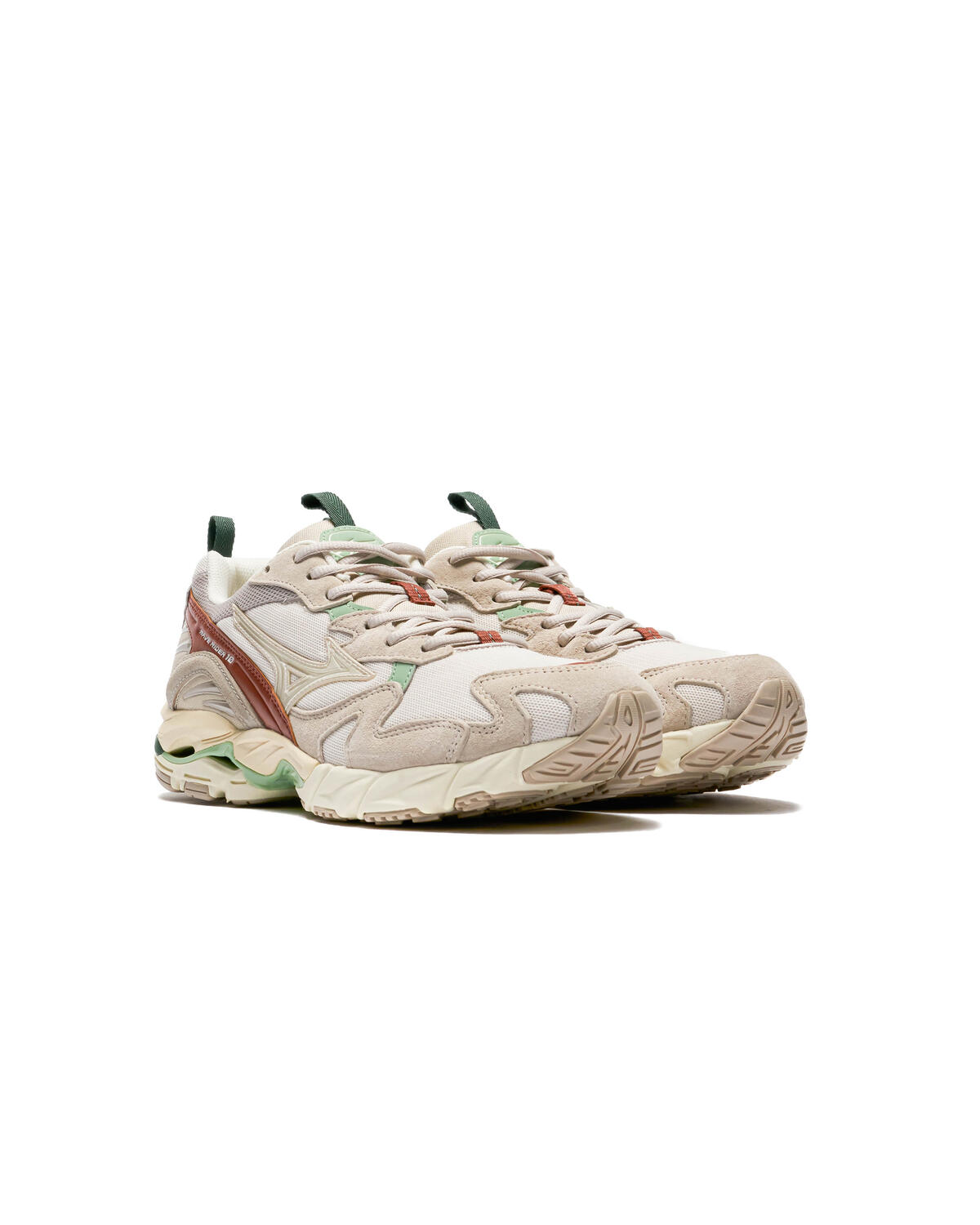 Mizuno Wave Rider 10 Beige / Grün - Image 9