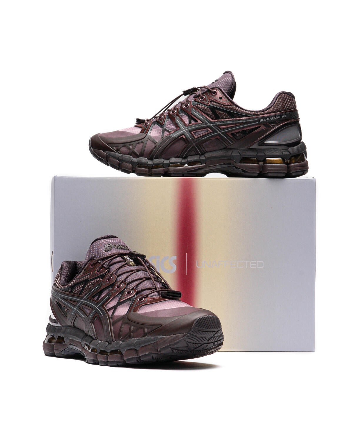 Asics x Unaffected Gel-Kayano 20 Sneakers Dark Cherry Black 1203A529 Mens 6.5 US Asics x Unaffected Mens Gel-Kayano 20 Shoes – Extra Butter main image 4