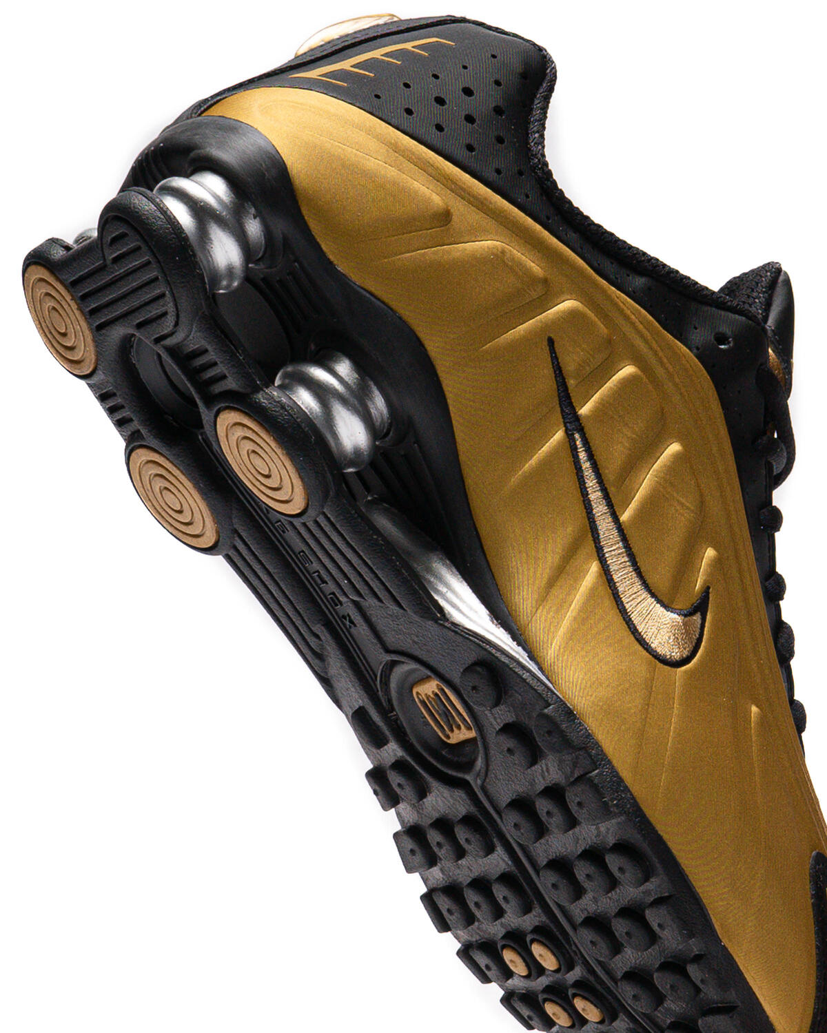 Nike Shox R4 Black / Metallic Gold / Metallic Silver (Women's) - Image 28