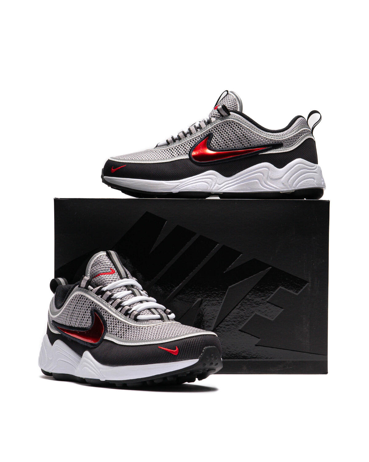 Nike Air Zoom Spiridon SP Metallic Silver / Sport Red (Women's) - Image 38