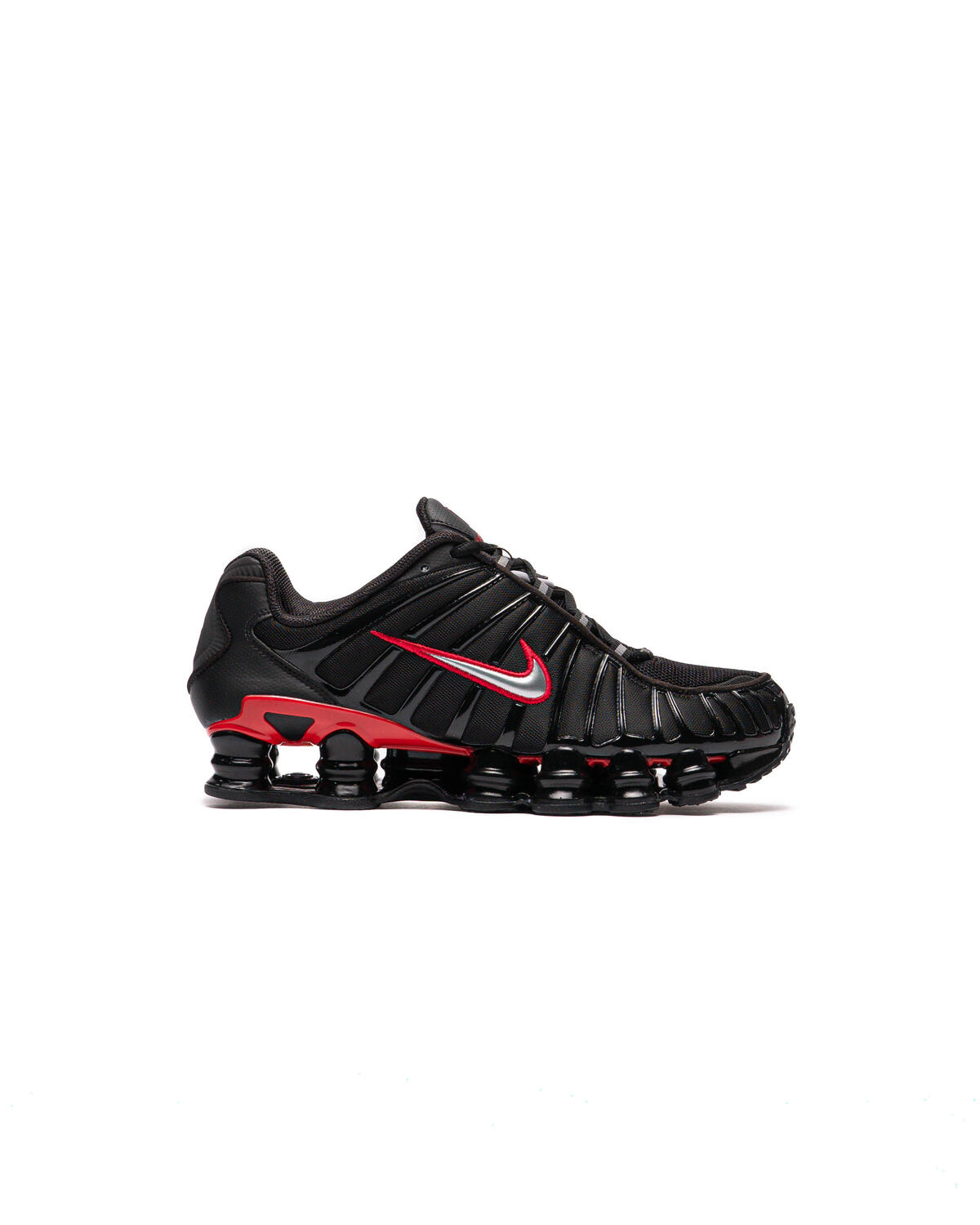 Nike Shox TL Black / Metallic Silver - University Red - Image 23