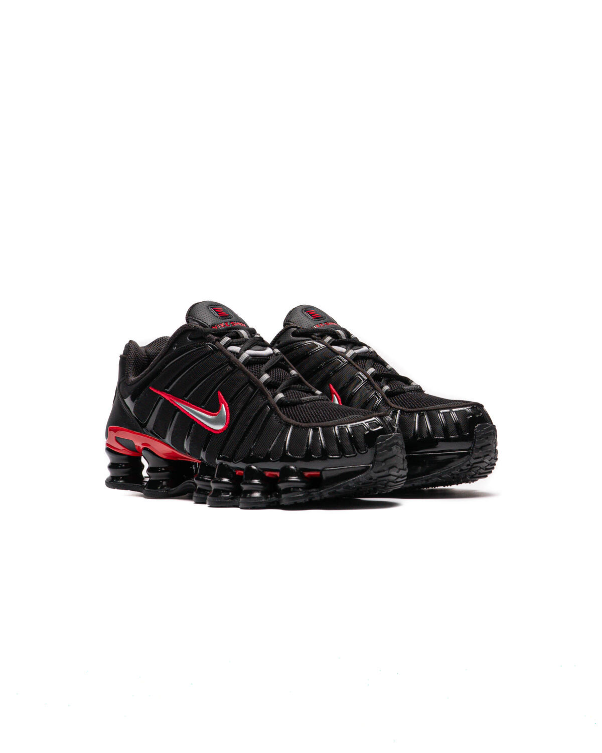 Nike Shox TL Black / Metallic Silver - University Red - Image 24