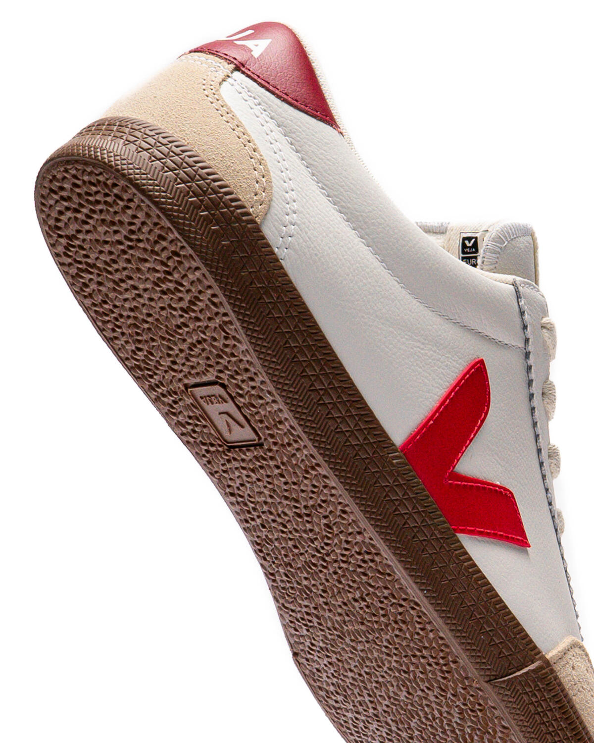 Veja Volly O.T. Leather White/Pek Bark (Women's) - Image 10