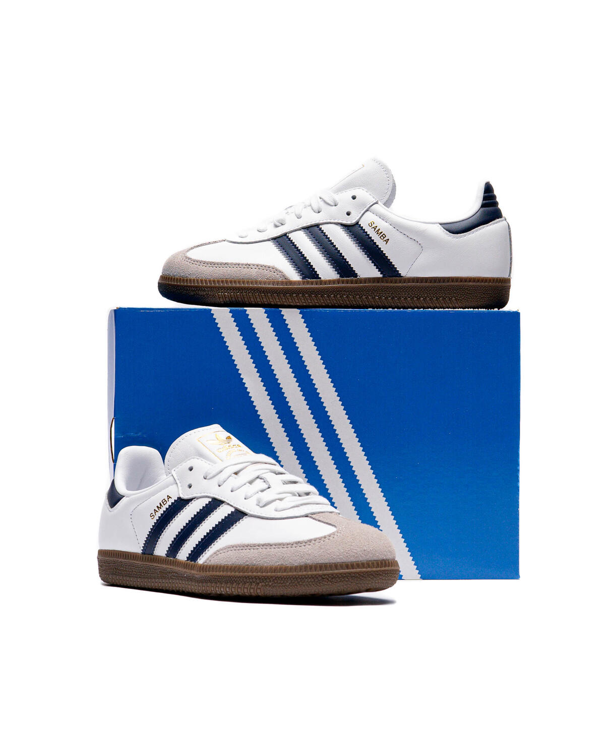 Adidas Samba OG 'Cloud White / Night Indigo / Clear Granite' - Image 18