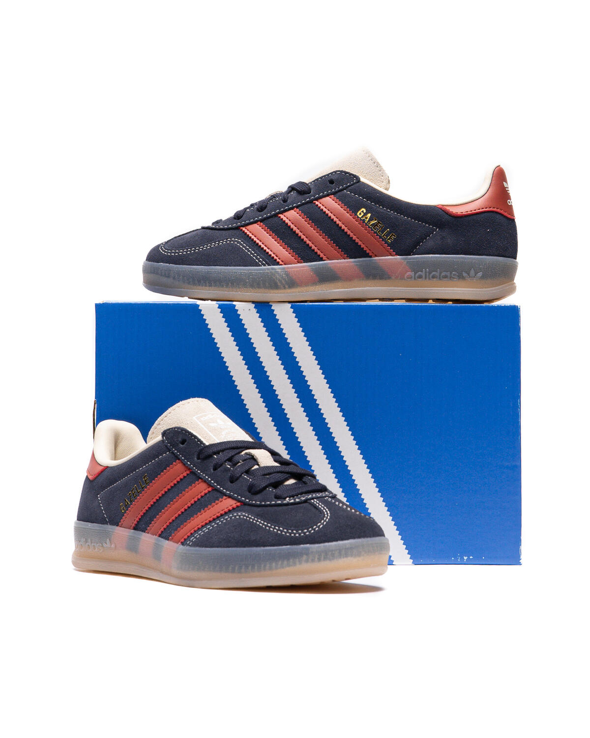 adidas Gazelle Indoor Legend Ink / Preloved Ruby - Wonder White - Image 27