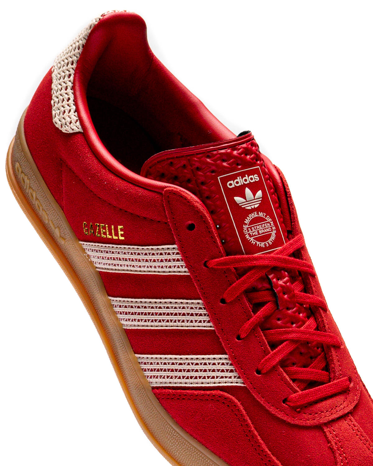 Adidas Gazelle Indoor Better Scarlet/Wonder White/Gum (Women's) - Image 16