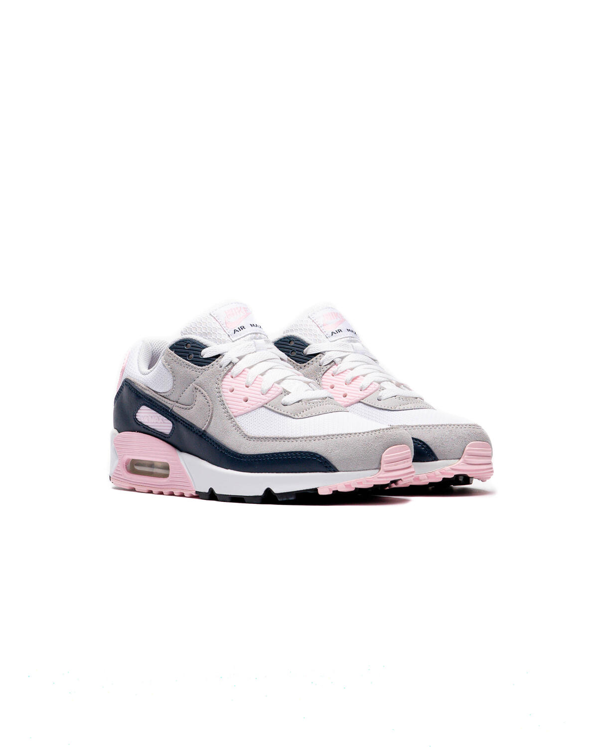 NIKE AIR MAX 90 WHITE/WOLF GREY/PINK FOAM/ARMORY NAVY - Image 14
