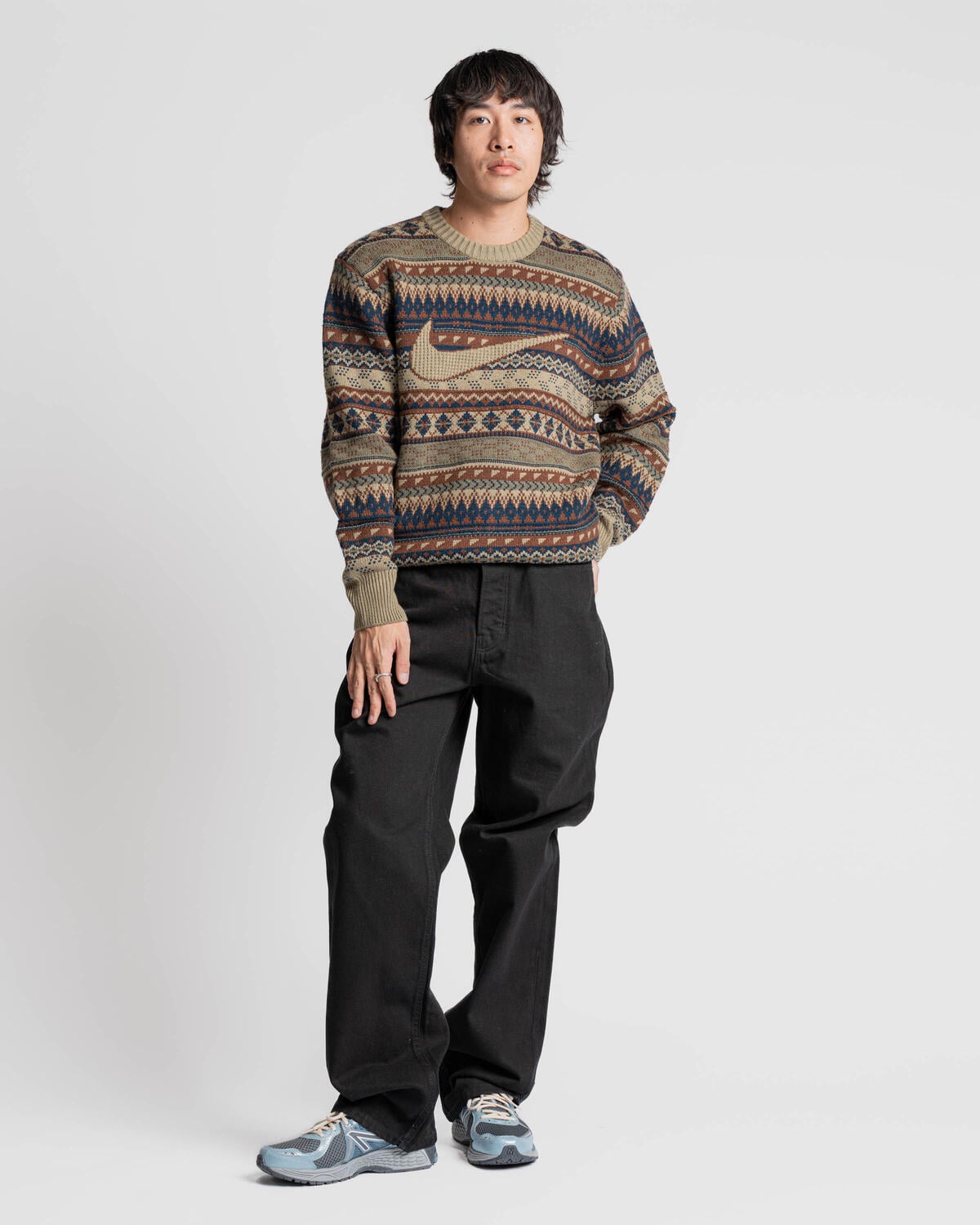 Nike LIFE FAIR ISLE CREW SWEATER FZ0125-276 AFEW STORE
