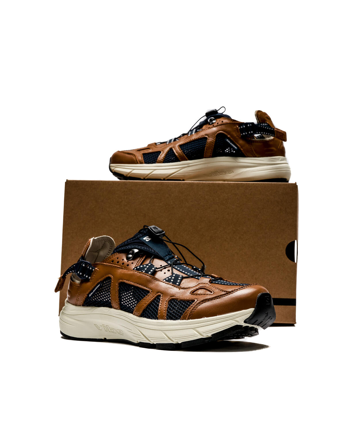 Salomon Techsonic LTR Shoes - Rubber / Vanilla Ice / Dark Sapphire - Image 12