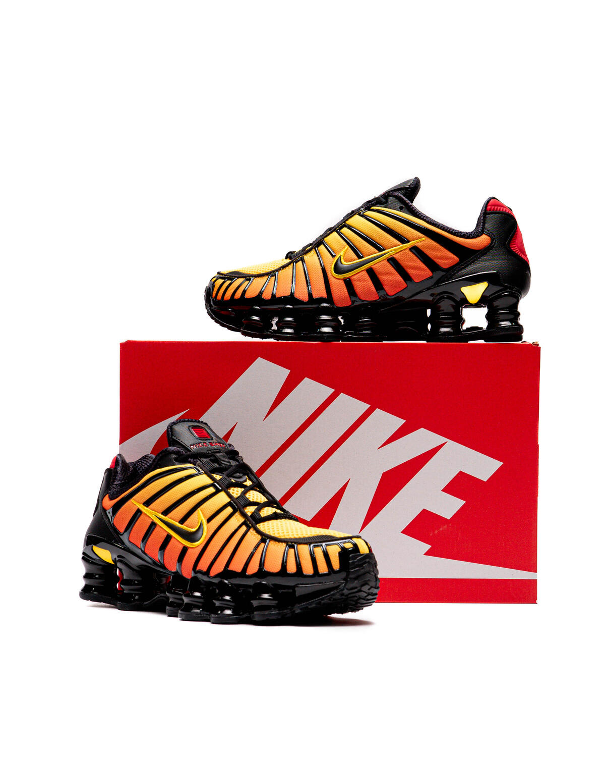 Nike Shox TL Black/Black-Amarillo-University Red - Image 28