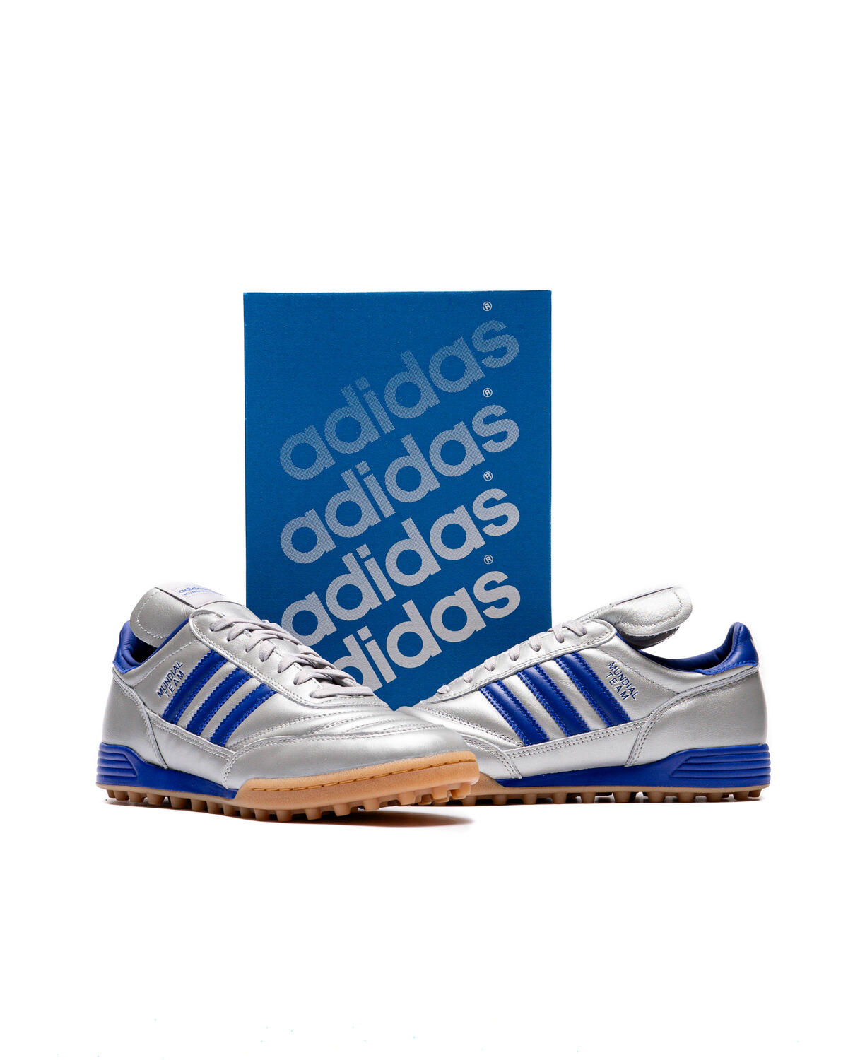 Adidas Mundial Team Silver Metallic/Royal Blue - Image 6