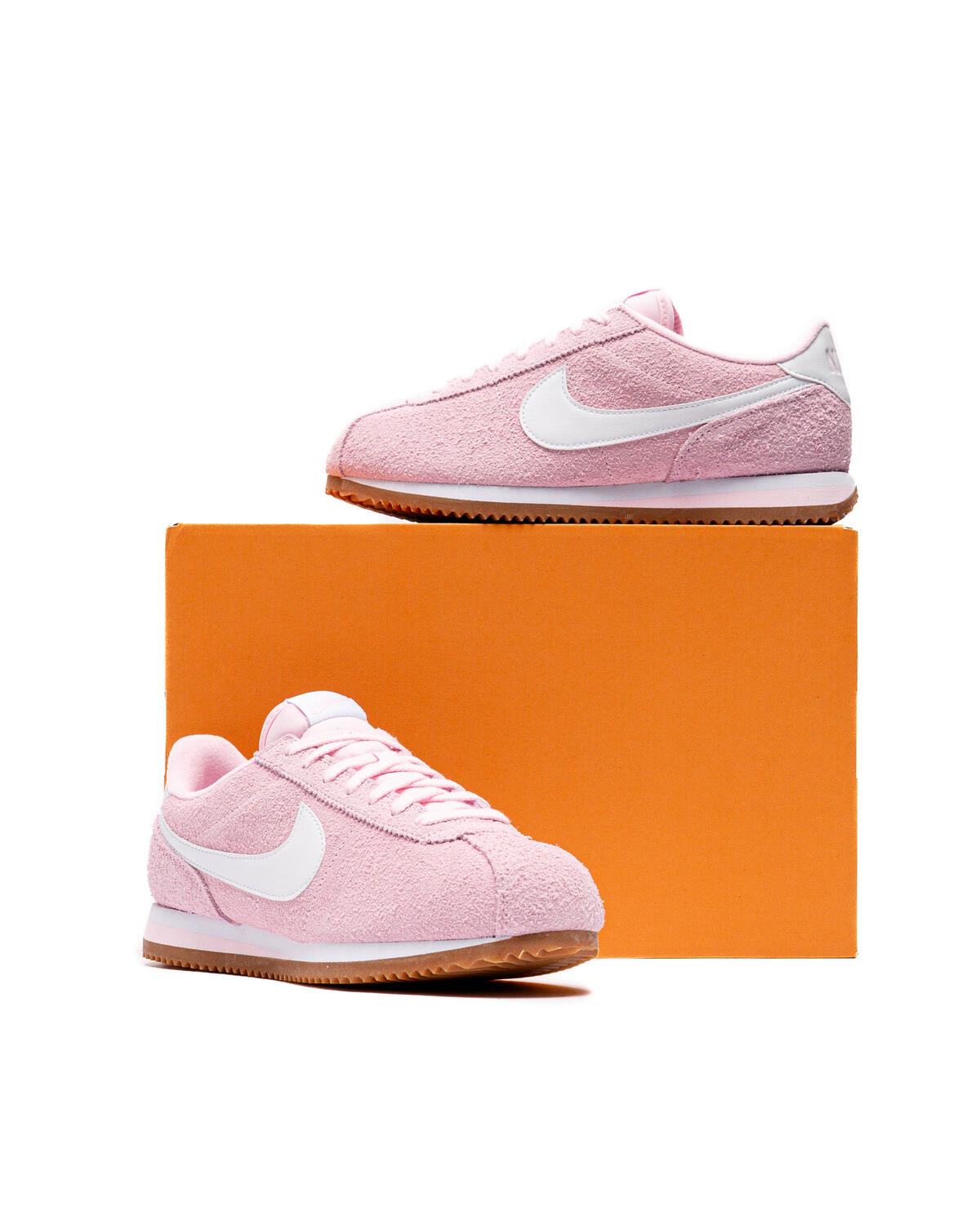 pink suede cortez