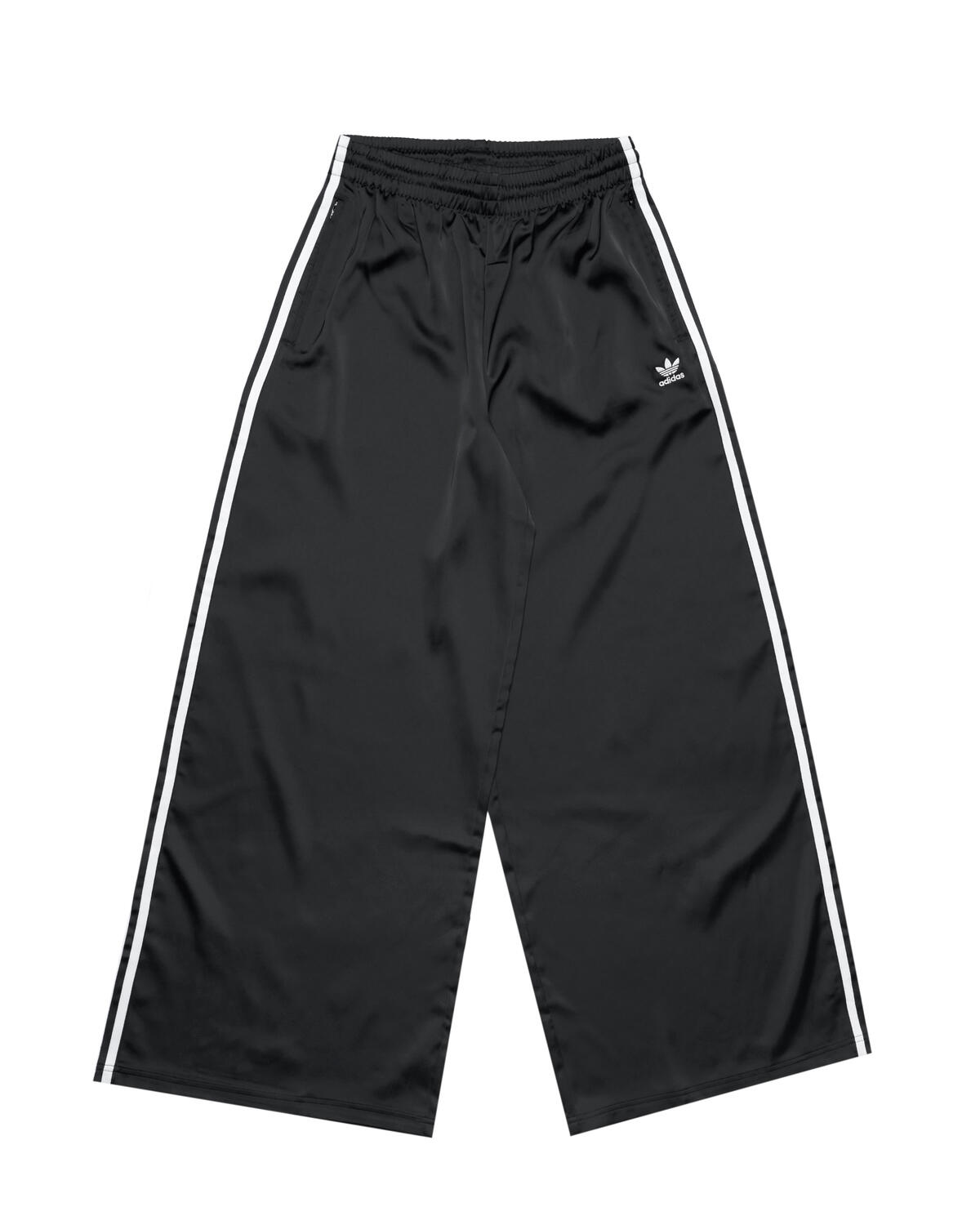 Adidas Adicolor Satin Wide Leg Track Pants Black/White - Image 10