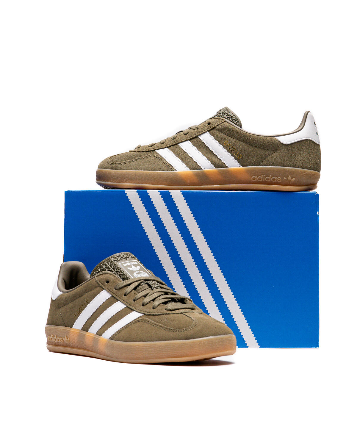Adidas Gazelle Indoor 'Olive Strata White' - Image 15