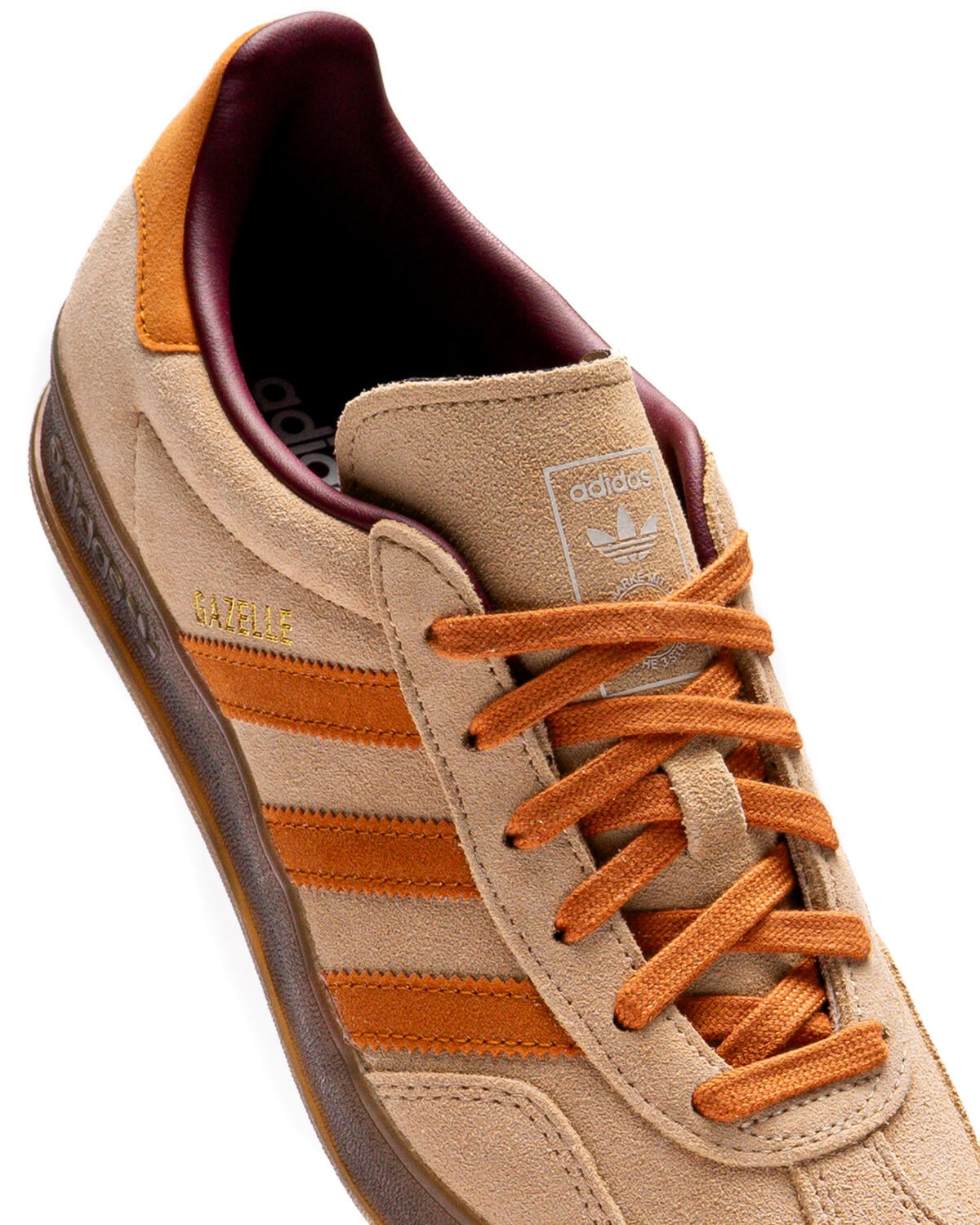 adidas gazelle silver green womens adidas Originals Gazelle Spikeless Golf Shoes - Dark Brown/Chalk White/Gum-  JQ7747