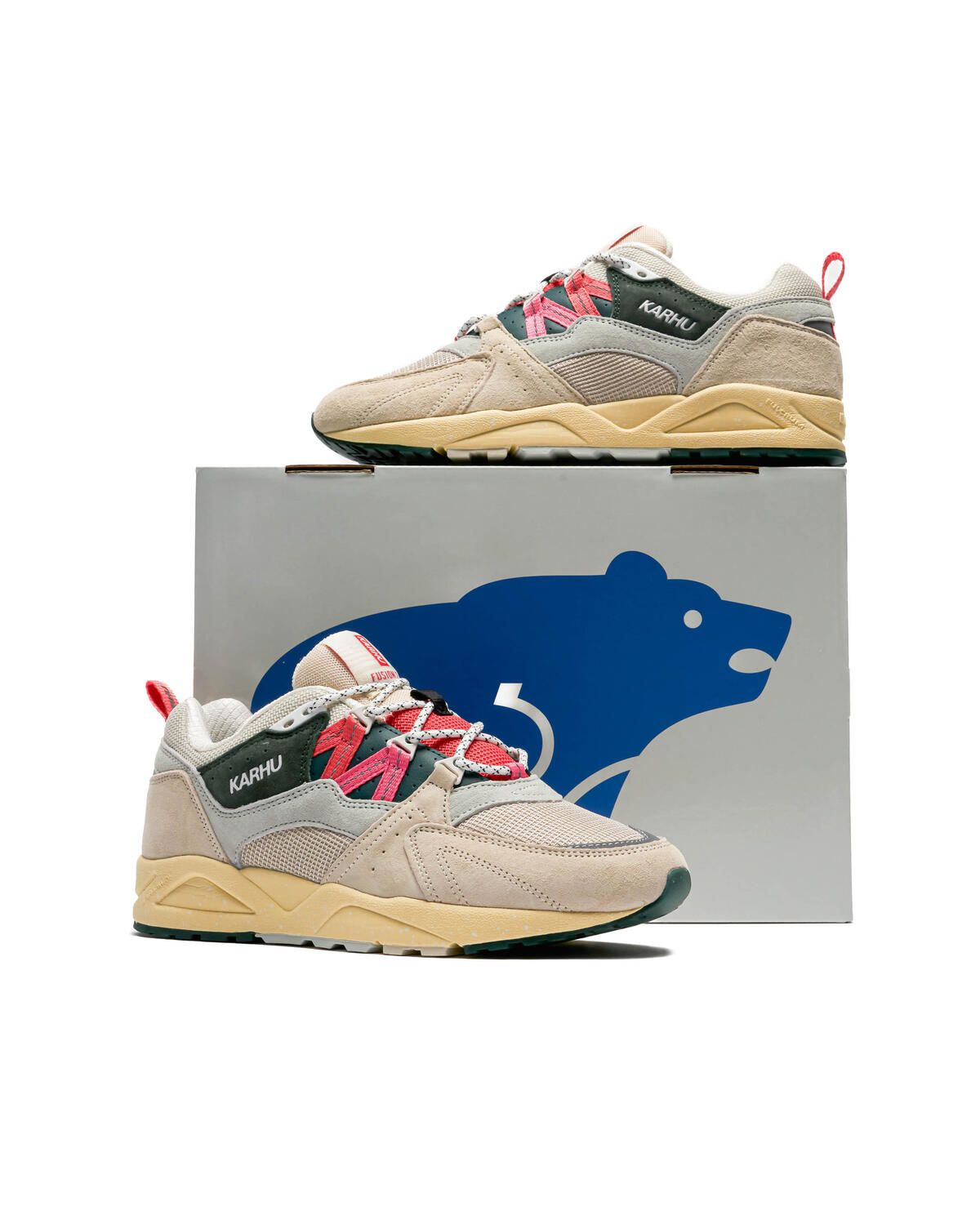 Karhu Fusion 2.0 White Cap Gray / Cayenne - Image 15