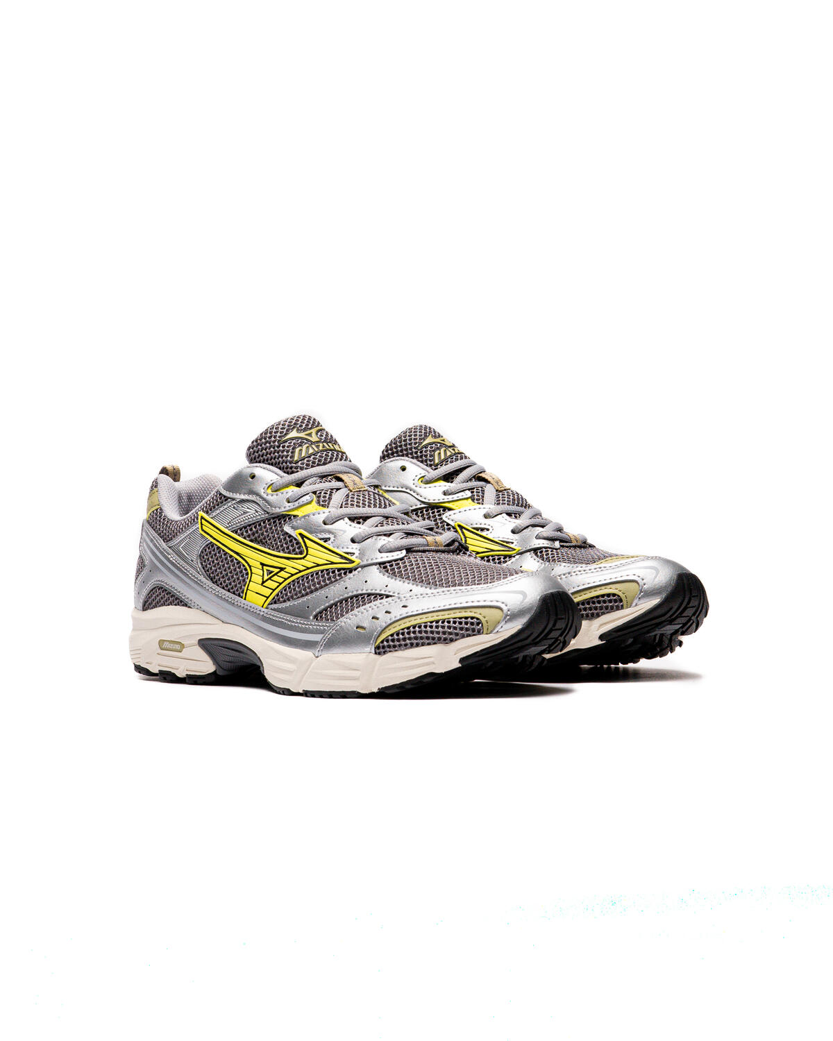 Mizuno MXR Sneakers - Snow / White / Bistro Green / Silver - Image 3