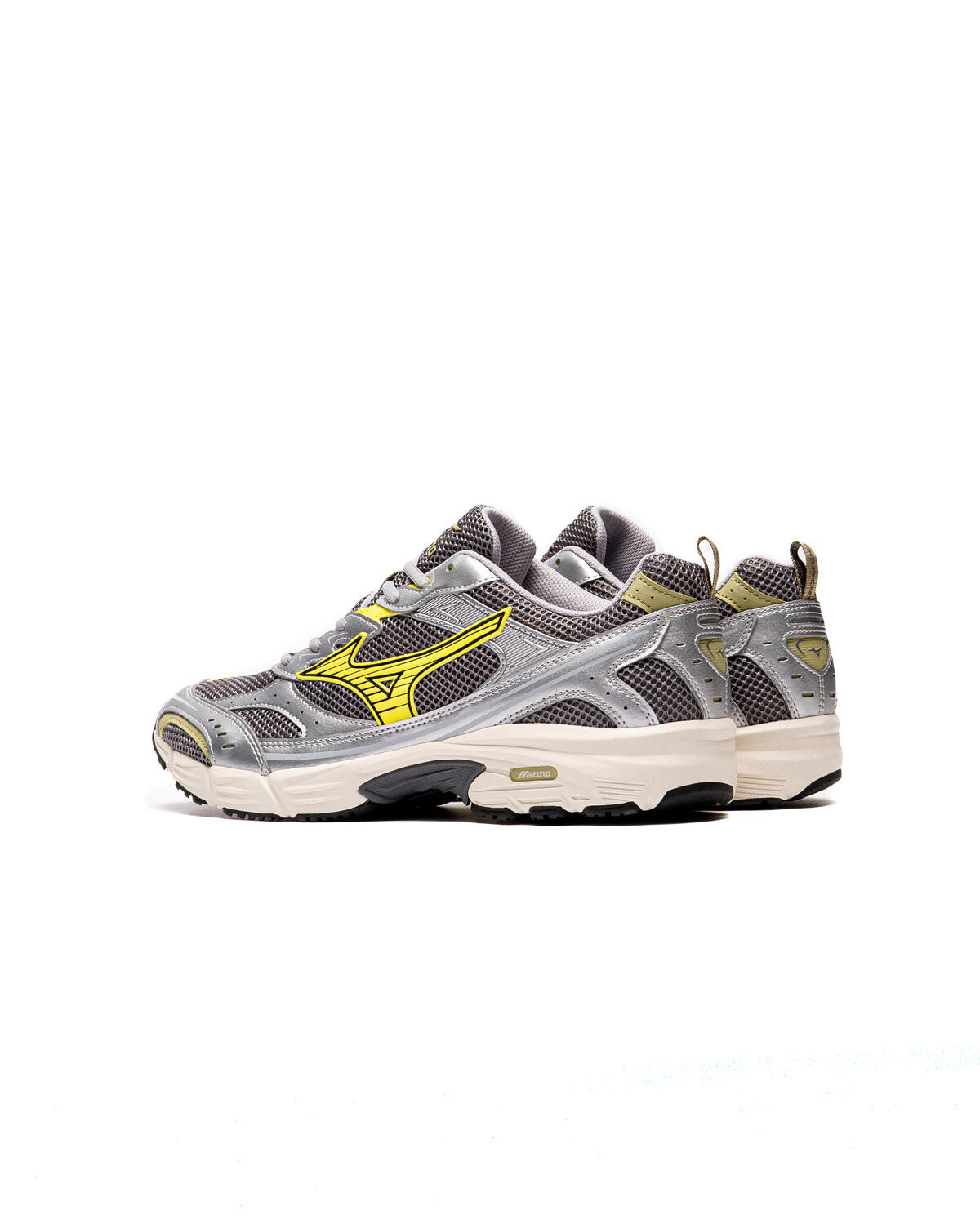 Mizuno MXR Sneakers - Snow / White / Bistro Green / Silver - Image 4