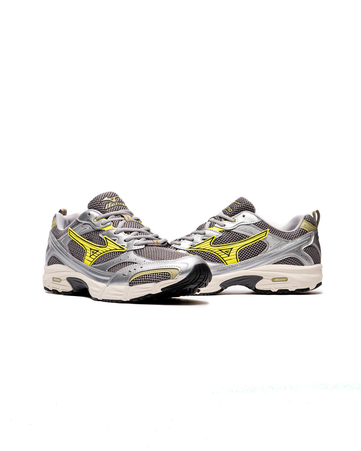 Mizuno MXR Sneakers - Snow / White / Bistro Green / Silver - Image 5
