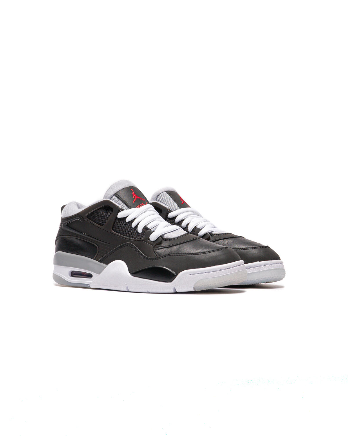 Nike Men\'s Air Jordan 4 RM PRM Size 8 Black/Fire Red-Wolf Grey-White HV5184-010 Jordan 4 RM PRM Black / Fire Red - Wolf Grey – JD Sports main image 3