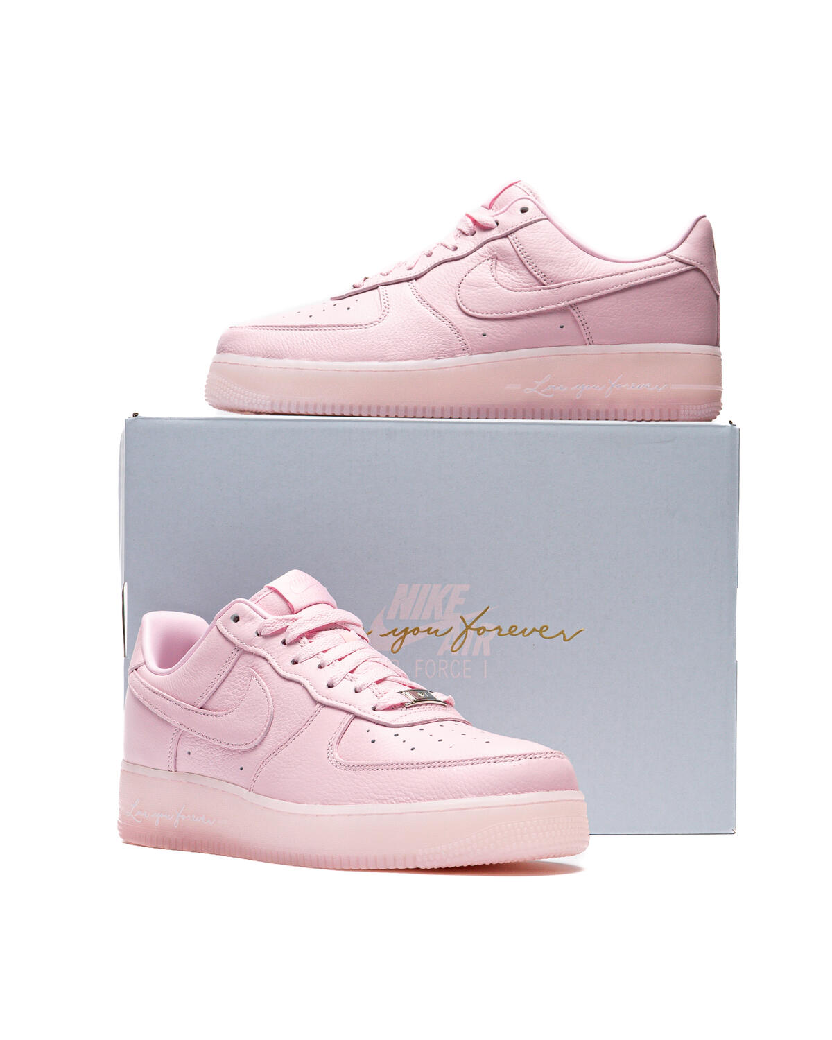 Nike x NOCTA Air Force 1 Low Pink Foam/Cobalt Tint-Metallic Silver - Image 18