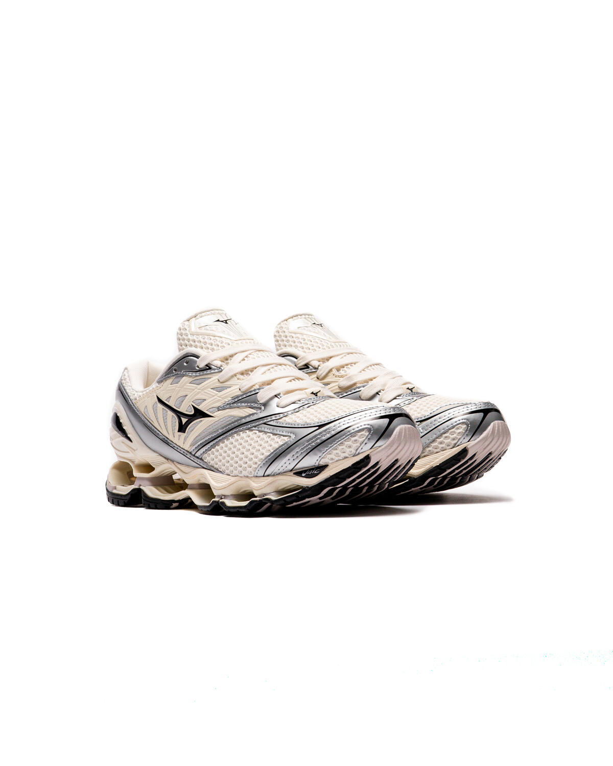 Mizuno Wave Prophecy LS Pristine / Black - Silver - Image 29
