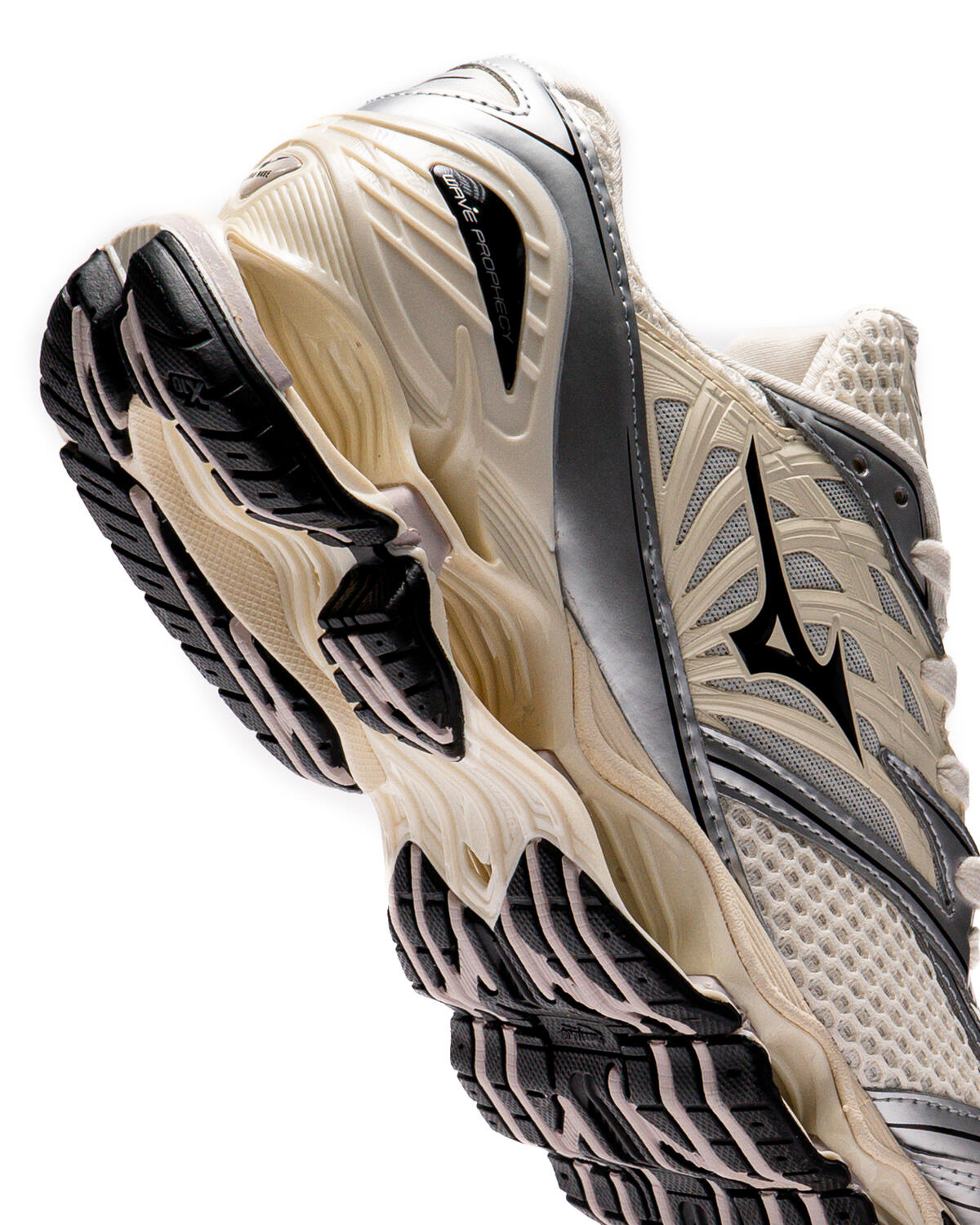Mizuno Wave Prophecy LS Pristine / Black - Silver - Image 33