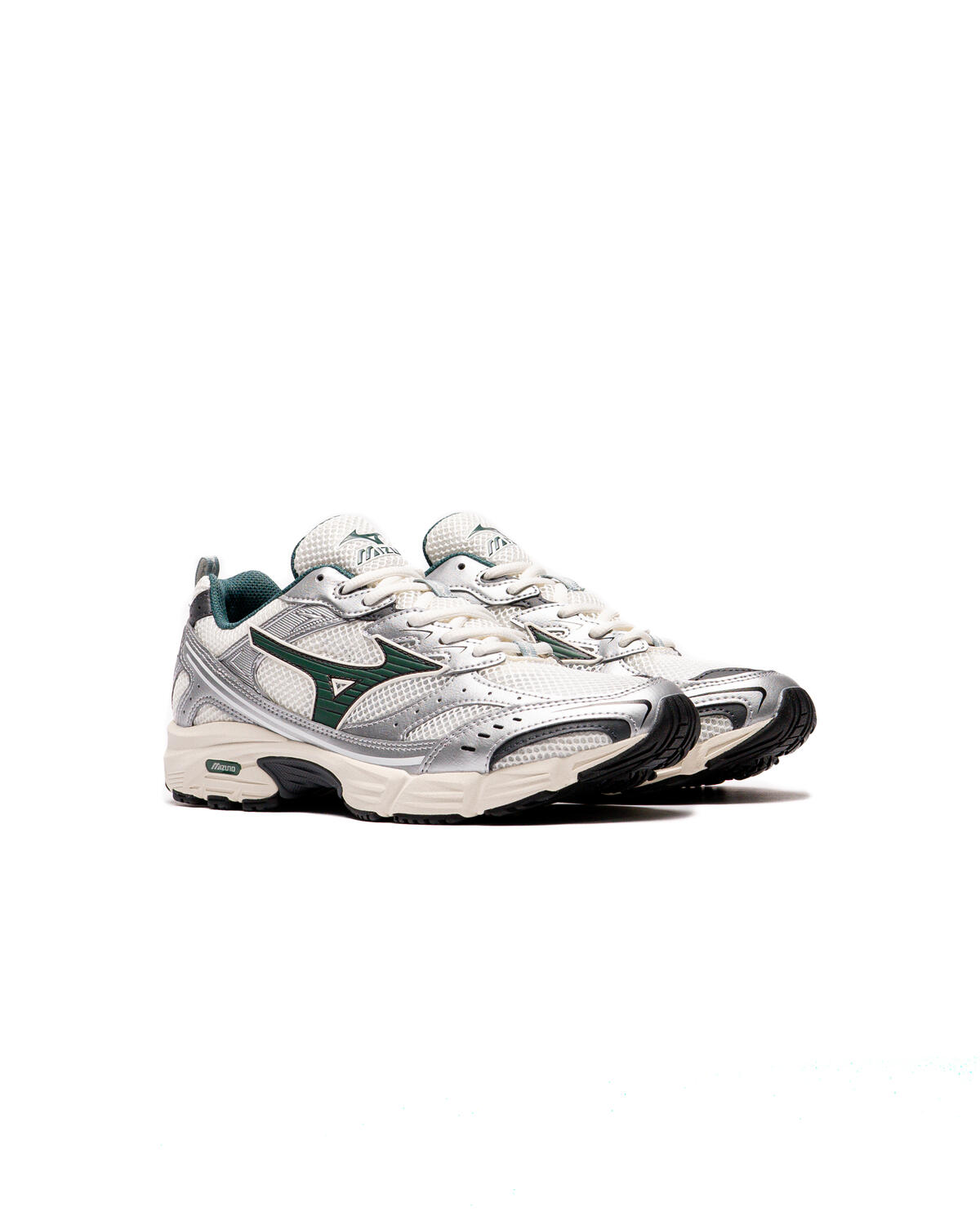 Mizuno MXR Sneakers - Snow / White / Bistro Green / Silver - Image 17