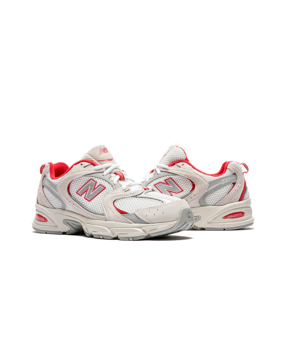 New Balance 530 Reflection / Moonbeam - True Red - Image 5