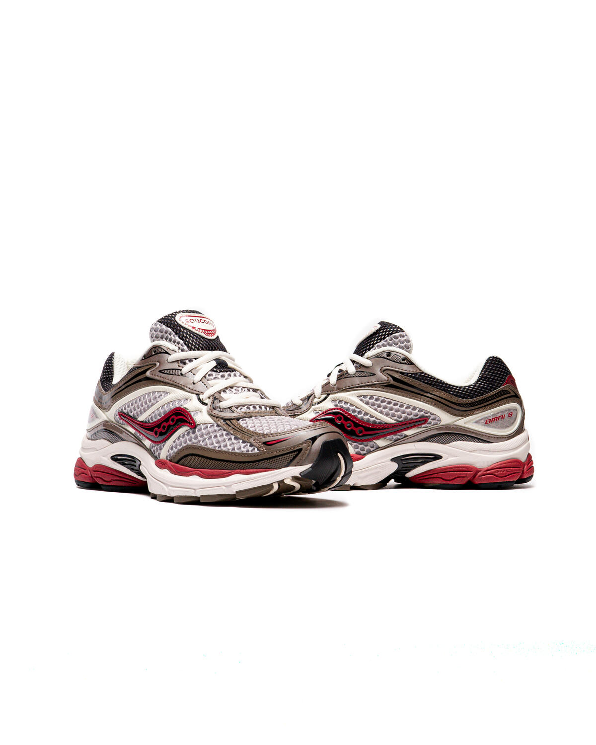 Saucony Shoes Mens US 11 Brown Red Progrid Omni 9 Sneakers S70739-6 Saucony S70739-149 Progrid Omni 9 St. Valentine Mens  main image 2