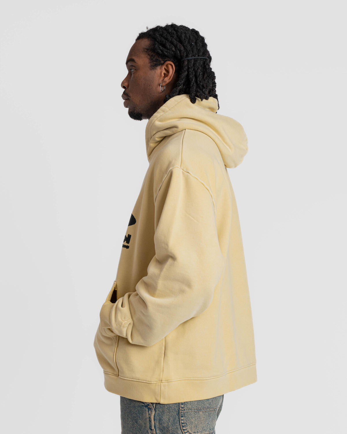 Air Jordan x Travis Scott Mens Pullover Hoodie 'Celery Green' - Image 5