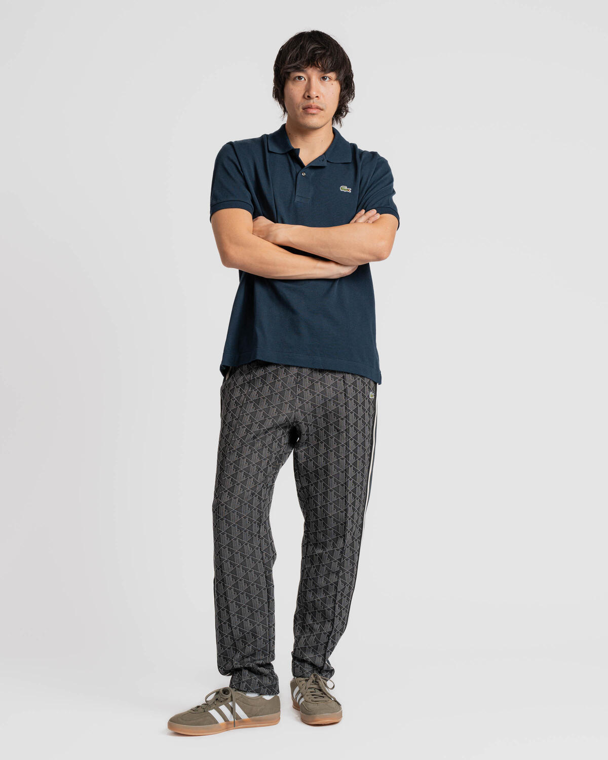 Lacoste Ripped Collar SS Polo I Navy - Image 3