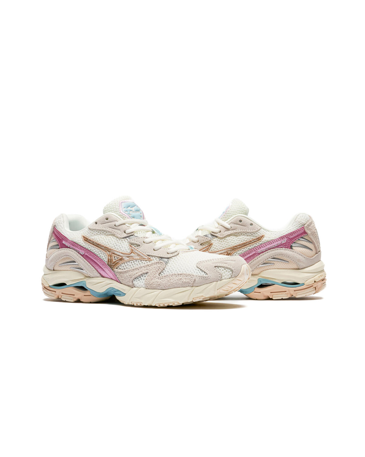 Mizuno Wave Rider 10 (Beige / Pink) - Image 16