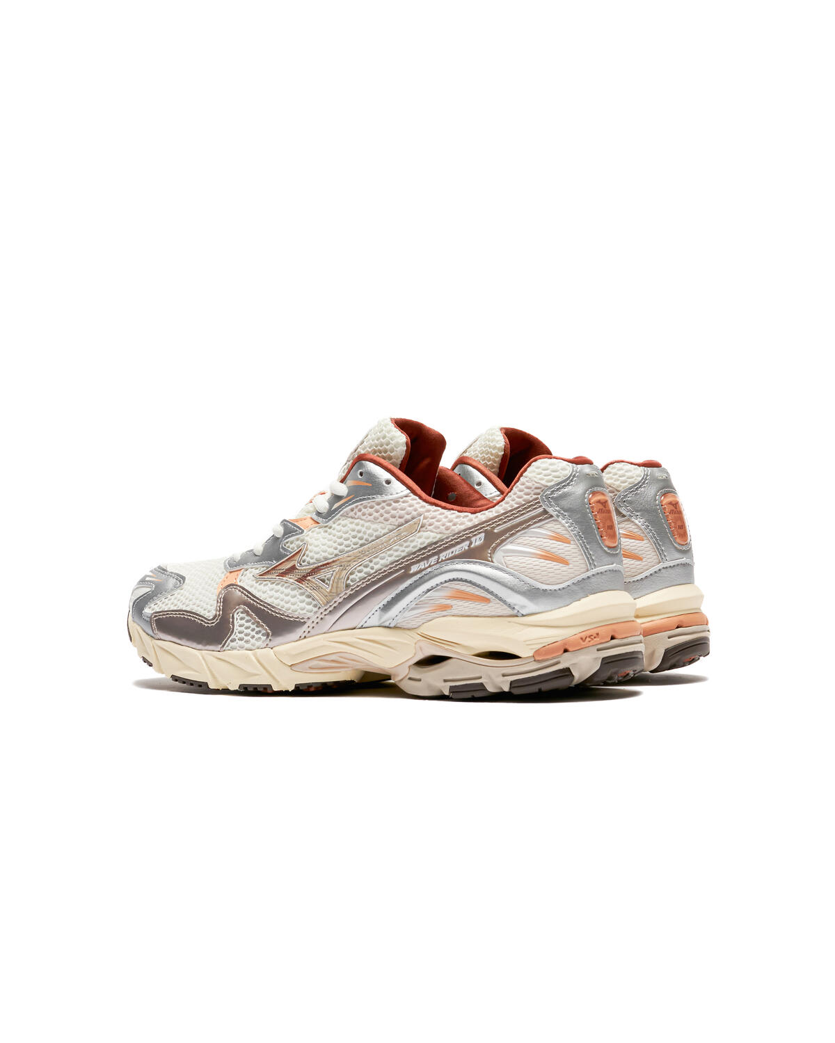 Mizuno Wave Rider 10 Beige / Silber / Rot - Image 10