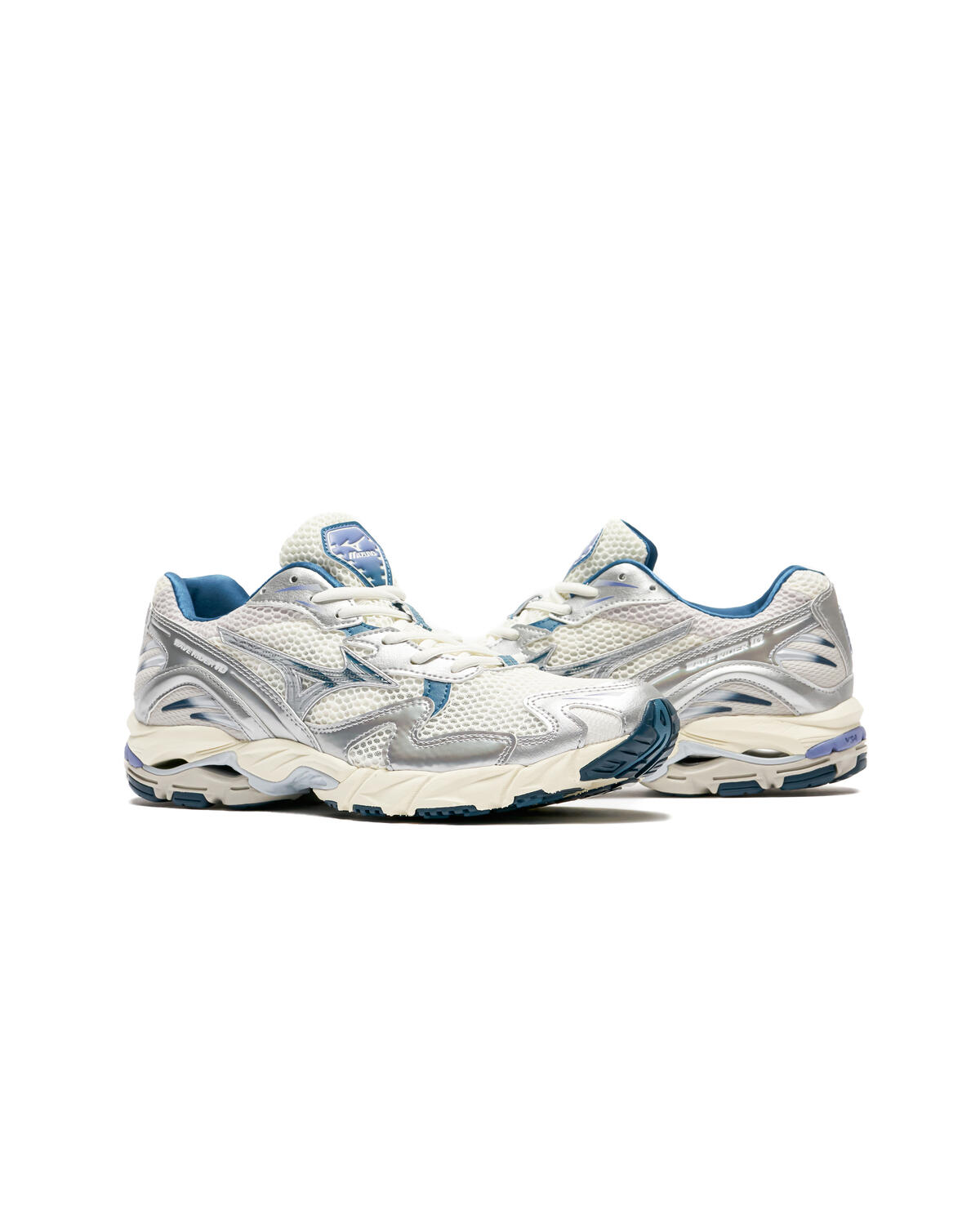 Mizuno Wave Rider 10 Beige / Silber / Blau - Image 11