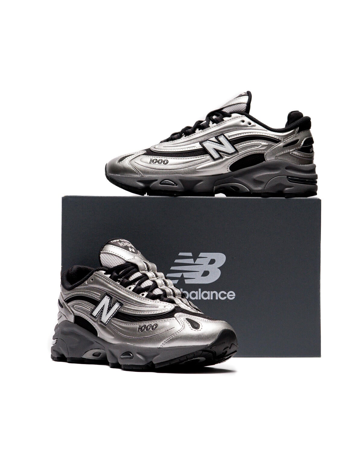 New Balance M1000 Silver Metallic / Black (Women's) - Image 62