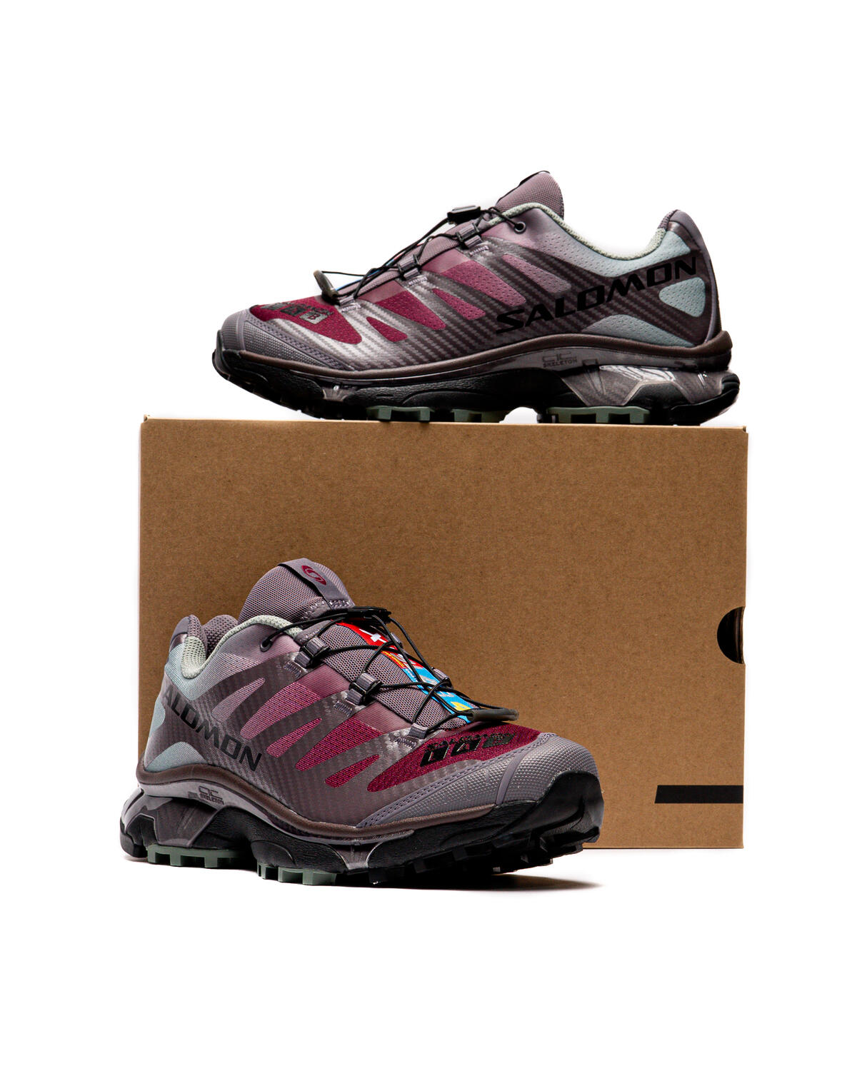 Salomon XT-4 OG Shoes - Excalibur / Green Milieu / Tawny Port - Image 22