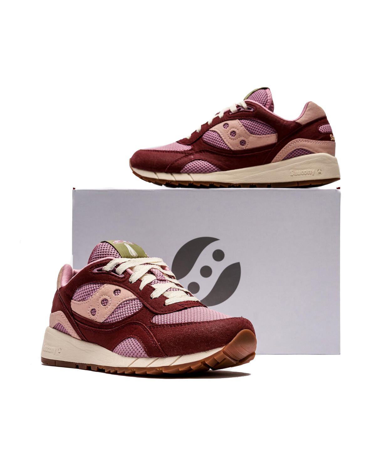 Saucony Men's Shadow 6000 Mushroom Pack - Burgundy - Image 11