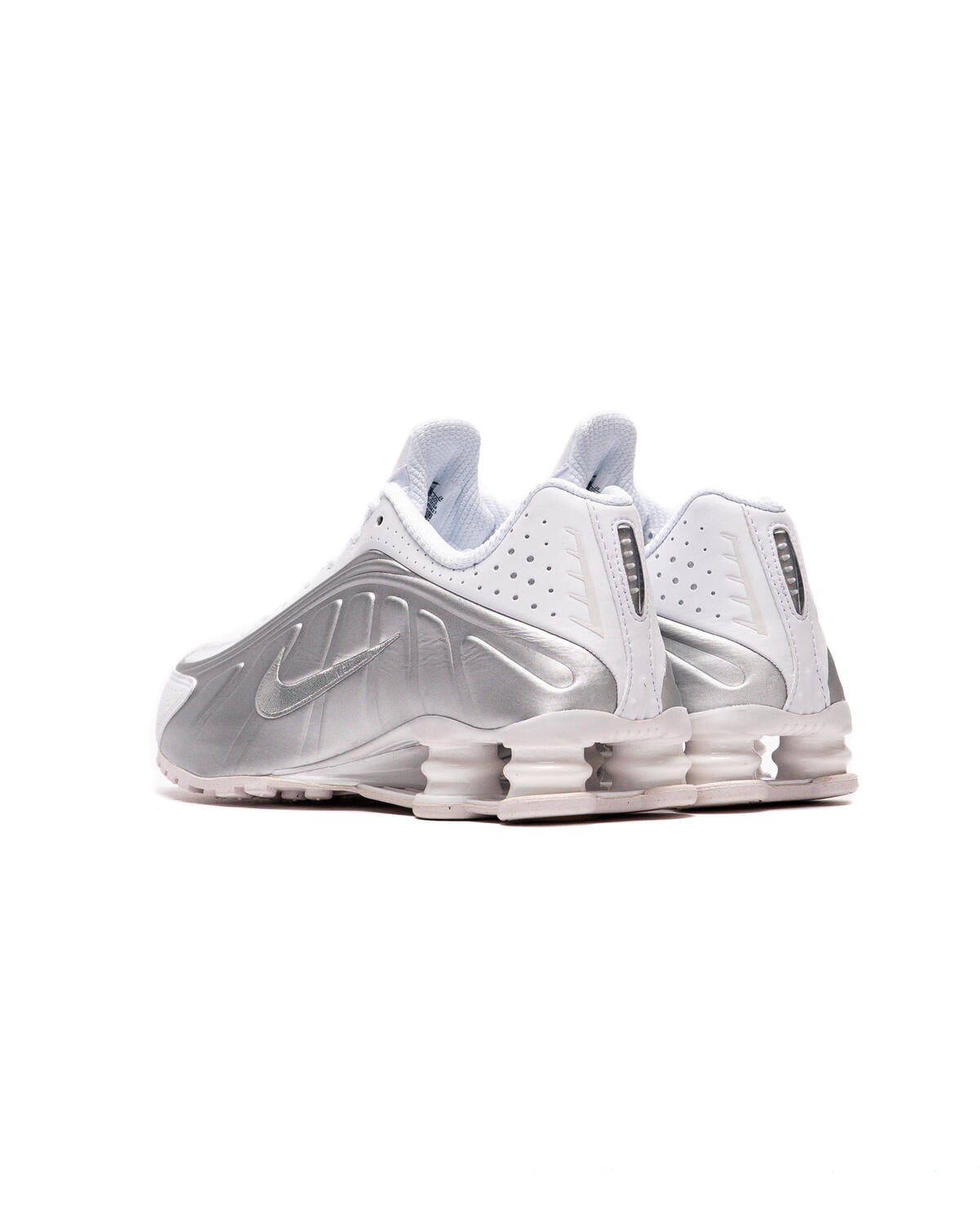 Nike Shox R4 HQ1988-101 Sneakers Men\'s White Silver Lifestyle Shoes DDK1187 Nike NIKE SHOX R4 | HQ1988-101 | AFEW STORE main image 4