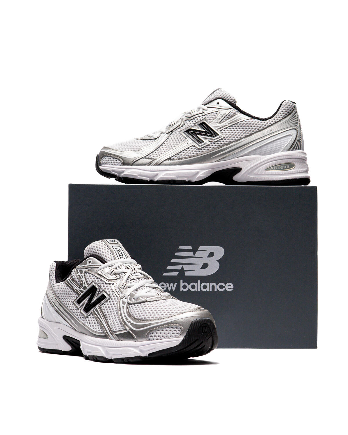 New Balance U740NW2 White Silver Metallic Black - Image 24