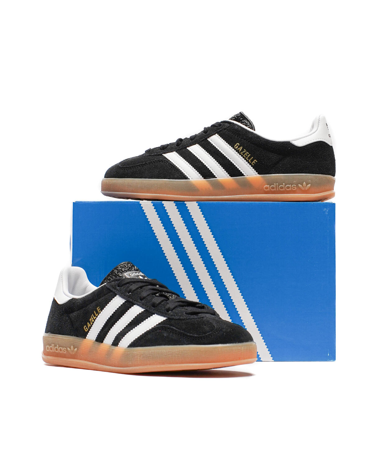 Adidas Gazelle Indoor Core Black /Cloud White/Gum (Women's) - Image 19