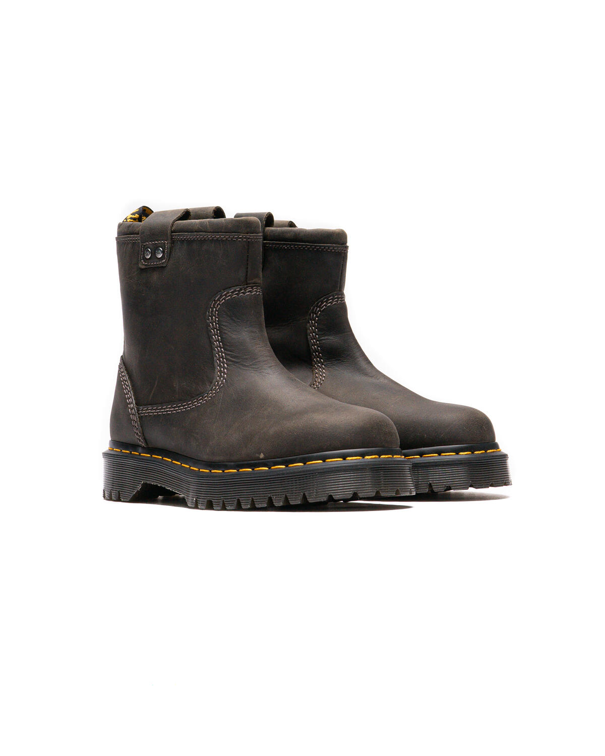 Dr Martens Brown Anistone Lo Leather Pull On Platform Boots Lug Sole Mens 8 Wm 9 Dr. Martens Women main image 2