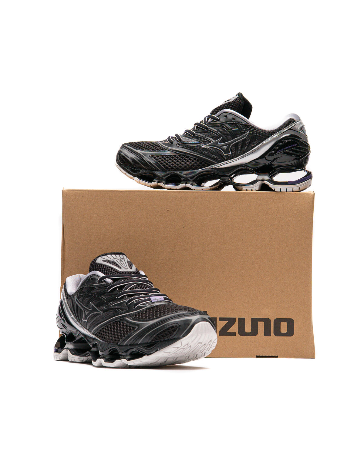 Mizuno Wave Prophecy LS Black / Silver - Purple Haze - Image 19