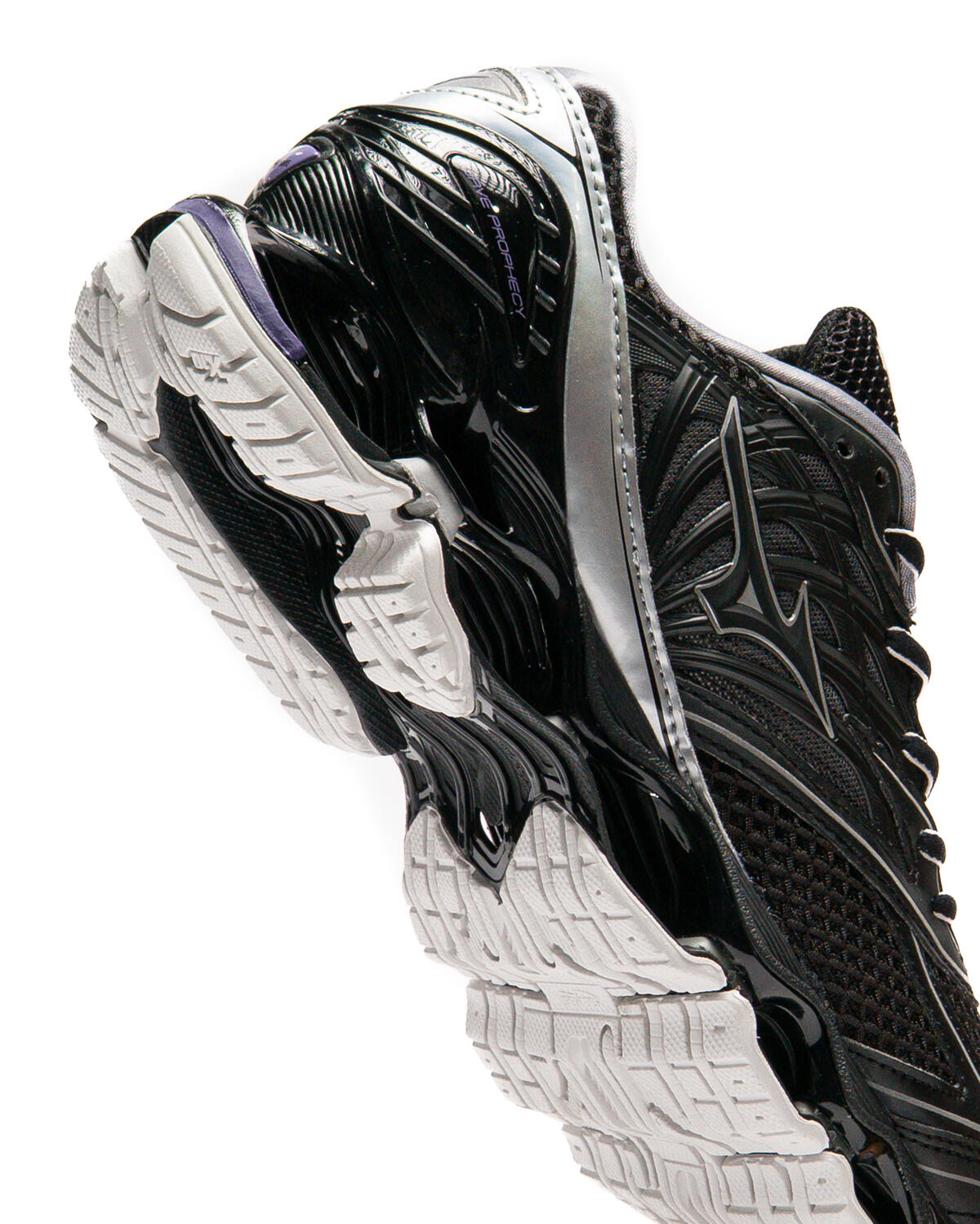 Mizuno Wave Prophecy LS Black / Silver - Purple Haze - Image 20