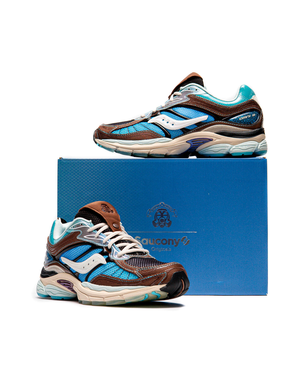 Saucony X FOOT Patrol OMNI 9 Blue brown S70923-1 - Image 16
