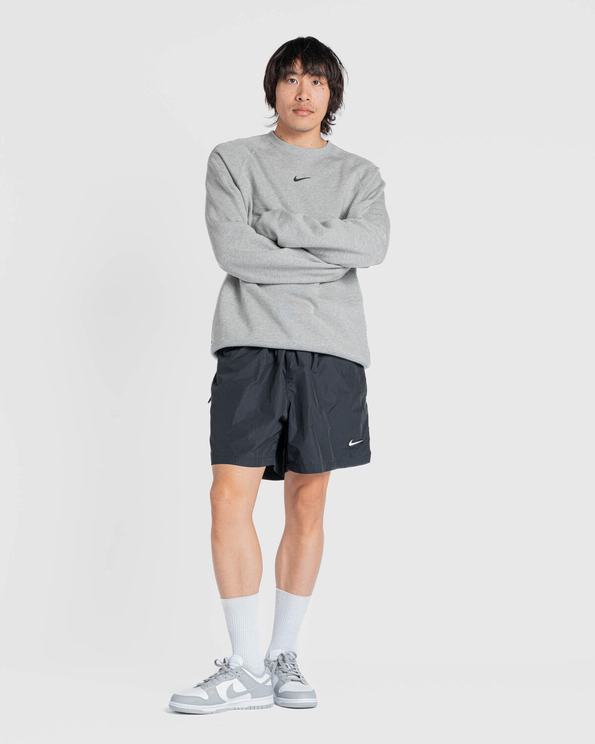 Nike x NOCTA NRG CS Fleece Crew - Dark Grey Heather/Black - Image 32