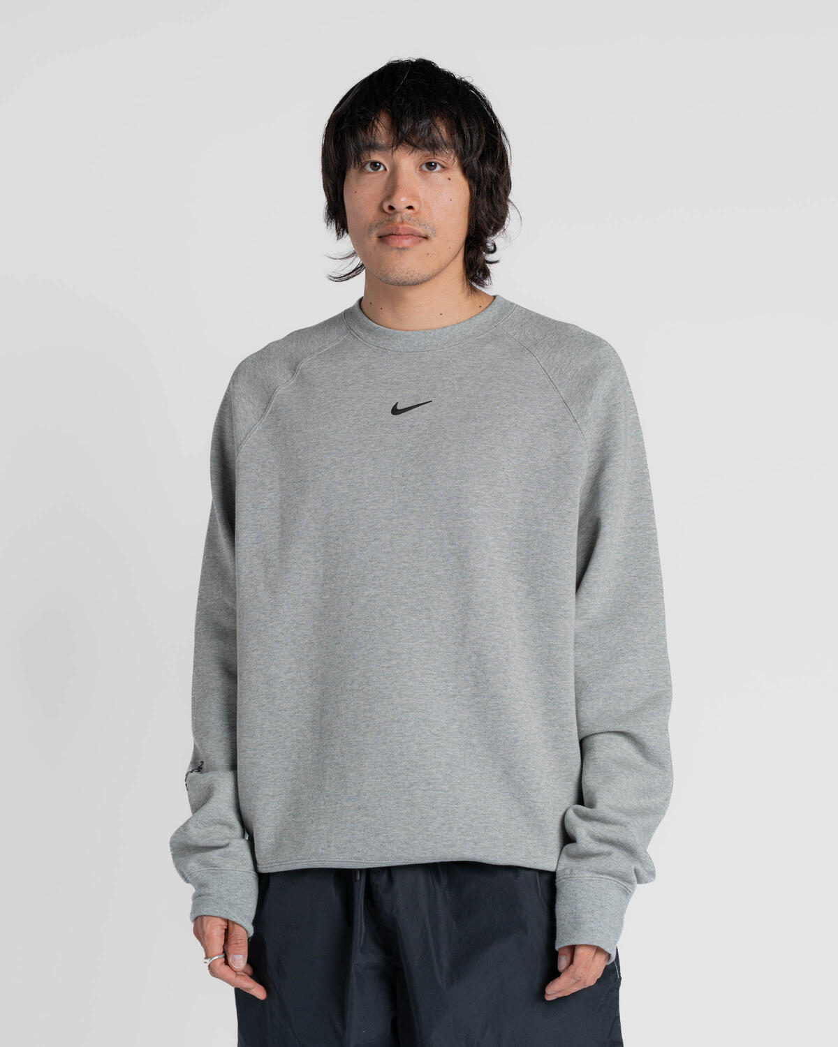 Nike x NOCTA NRG CS Fleece Crew - Dark Grey Heather/Black - Image 33
