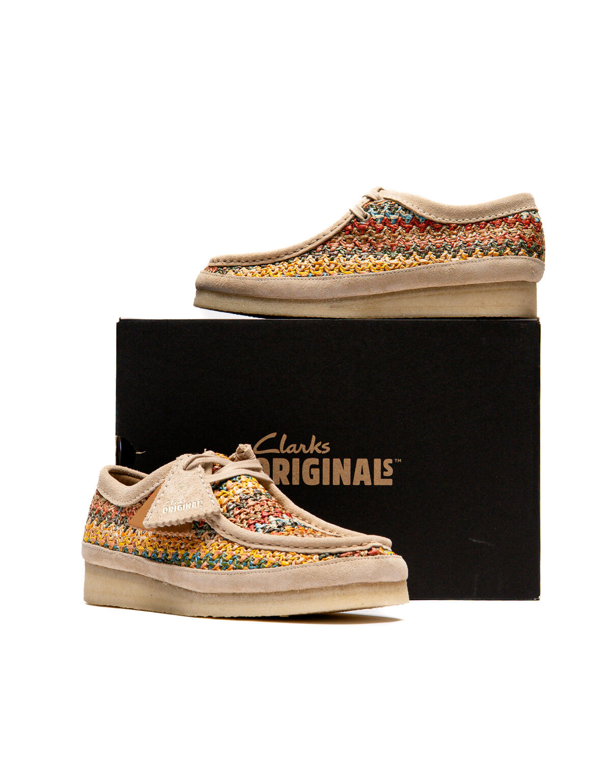 Clarks Originals Womens Wallabee Multi Raffia - Image 10