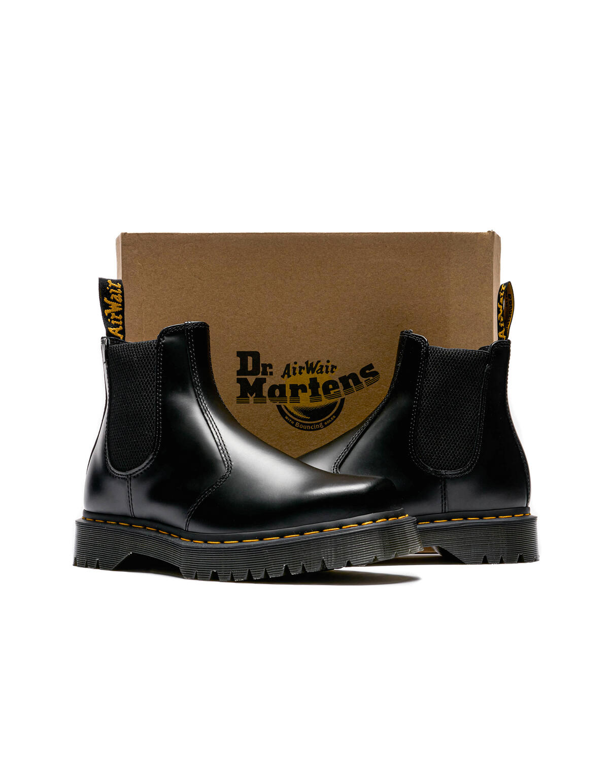 Dr. Martens 2976 Polished Smooth Platform Chelsea Boot in Black (Women's) - Image 16