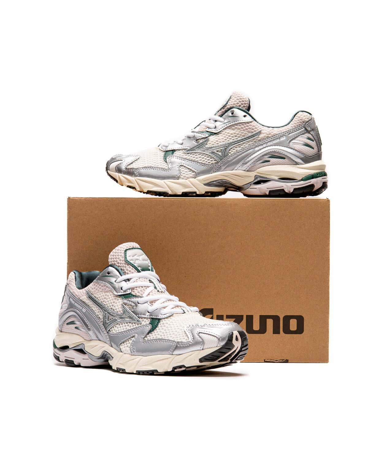 Mizuno Wave Rider 10 Snow White - Image 22